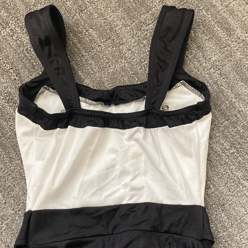 Kelle Teen Black and White Dance Costume - Picture 7 of 9